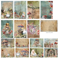 Return To Wonderland Journaling Cards 4"X6" 45/Pkg