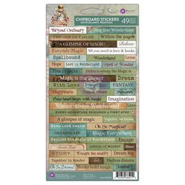 Return To Wonderland - Prima Marketing Chipboard Stickers 49/Pkg