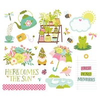 Tea Garden Bits & Pieces Die-Cuts 23/Pkg - Big