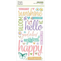 Simple Vintage Flower Shoppe Foam Stickers