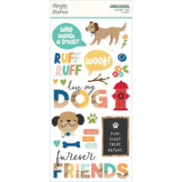 Fur Baby Dog Foam Stickers