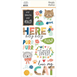 Fur Baby Cat Foam Stickers