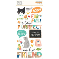 Fur Baby Cat Foam Stickers