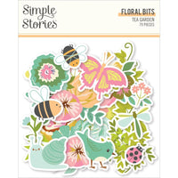 Floral - Tea Garden Bits & Pieces Die-Cuts 78/Pkg