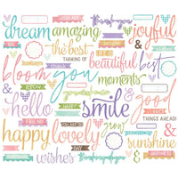 Sentiment - Simple Vintage Flower Shoppe 66/Pkg