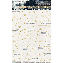 Starlight Dreams Constellation - 49 And Market Rub-On Transfer Set 6"X8"