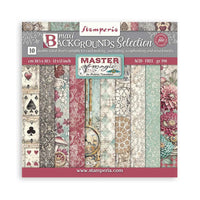 Maxi Selection - Stamperia Backgrounds Double-Sided Paper Pad 12"X12" 10/Pkg