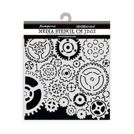 Gears Pattern - Stamperia Stencil 4.72"x4.72"