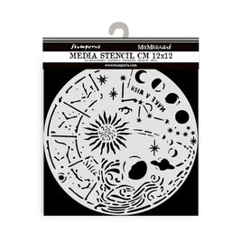 Cosmos Circle - Stamperia Stencil 4.72"x4.72"