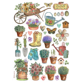 Garden Tools - Stamperia Assorted Rice Paper A4 6/Sheets