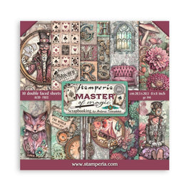 Master Of Magic, 10 Designs/1 Each - Stamperia Double-Sided Paper Pad 8"X8" 10/Pkg