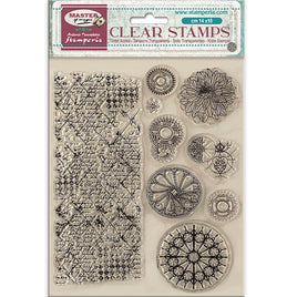 Master Of Magic, Border & Circles - Stamperia Clear Stamps 5.5"X7"