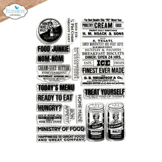 Let's Eat - Elizabeth Craft Clear Stamps