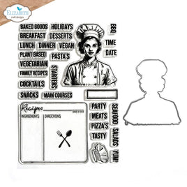 Let's Cook - Elizabeth Craft Stamp And Die Set