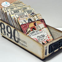 A4 and A5 - Elizabeth Craft Planner Card Box MDF