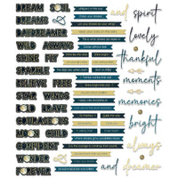 Words, Starlight Dreams - 49 And Market Chipboard Set