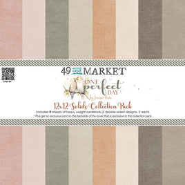 One Perfect Day Solid - 49 & Market Collection Pack 12"X12"