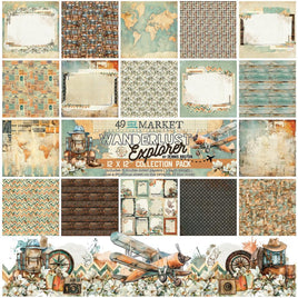 Wanderlust Explorer - 49 & Market Collection Pack 12"X12"