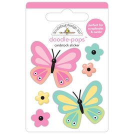 Butterfly Kisses - Doodlebug Doodle-Pops 3D Stickers