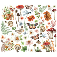 Floral - Simple Vintage Woodlands Bits & Pieces 34/Pkg