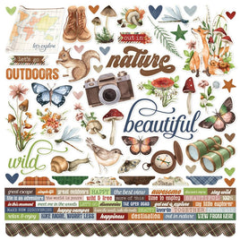 Simple Vintage Woodlands - Simple Stories Cardstock Stickers 12"X12"