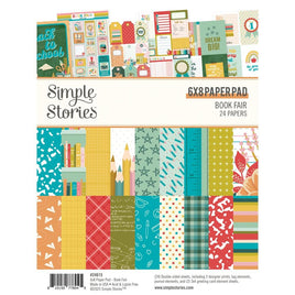 Book Fair - Simple Stories Double-Sided Paper Pad 6"X8" 24/Pkg