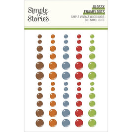 Simple Vintage Woodlands - Simple Vintage Woodlands Gloss Enamel Dots 60/Pkg