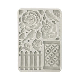 House of Roses Fence - Stamperia Silicon Mould A5