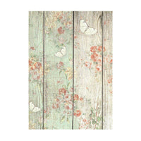 House of Roses - Stamperia Rice Paper Backgrounds A6 8/Pkg
