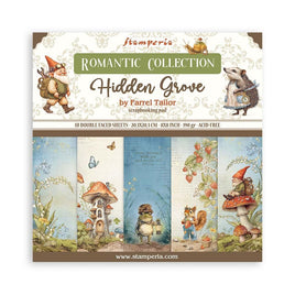 Hidden Grove - Stamperia Scrapbooking Pad 8"X8" 10/Pkg