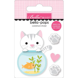 Curious Kitty - Bella Blvd Bow Wow Bella-Pops 3D Stickers