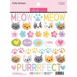 Purrrfect - Bella Blvd Meow Puffy Stickers