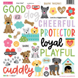 Icons, Bow Wow - Bella Blvd Ciao Chipboard Stickers 12"X12"