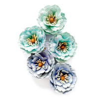 Ocean Mist, A Mermaid's Tale - Prima Marketing Flowers 5/Pkg
