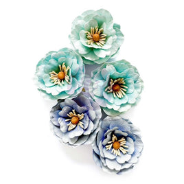 Ocean Mist, A Mermaid's Tale - Prima Marketing Flowers 5/Pkg