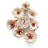Sandy Walks, A Mermaid's Tale - Prima Marketing Flowers 8/Pkg
