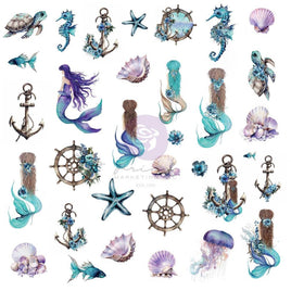 Mermaid's Treasures - Prima Marketing A Mermaid's Tale Ephemera 66/Pkg
