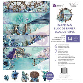 A Mermaid's Tale - Prima Marketing Double-Sided Paper Pad 12"X12" 14/Pkg