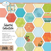 Colorful Collective, Sunny Days - Elizabeth Craft Double-Sided Cardstock Pack 12"X12"