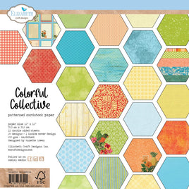 Colorful Collective, Sunny Days - Elizabeth Craft Double-Sided Cardstock Pack 12"X12"