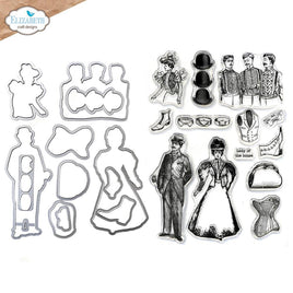 Mr. and Mrs. - Elizabeth Craft Stamp And Die Set