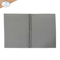 Grey Passport - Elizabeth Craft Stonewashed Art Journal XL 9.8"X6.5"