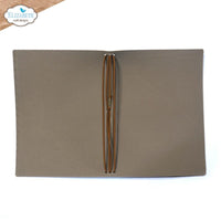 Brown Passport - Elizabeth Craft Stonewashed Art Journal XL 9.8"X6.5"