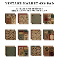Vintage Market - Carta Bella Double-Sided Paper Pad 6"X6"