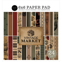 Vintage Market - Carta Bella Double-Sided Paper Pad 6"X6"