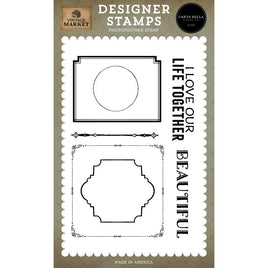 Our Life Together - Carta Bella Vintage Market Stamp Set