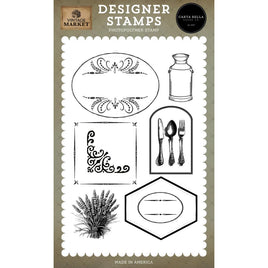 Lavender Bundle - Carta Bella Vintage Market Stamp Set