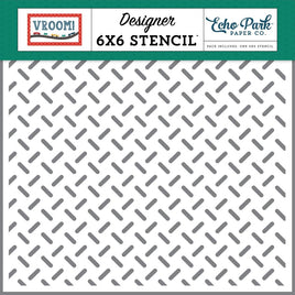 Car Crosshatch - Vroom! Stencil 6"X6"