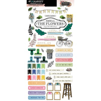 The Flower Emporium - 49 And Market Die-Cuts Cardstock Stickers By Vicki Boutin