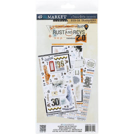 Rust & Revs 2.0 - 49 And Market Rub-On Transfer Set 6"X12"
